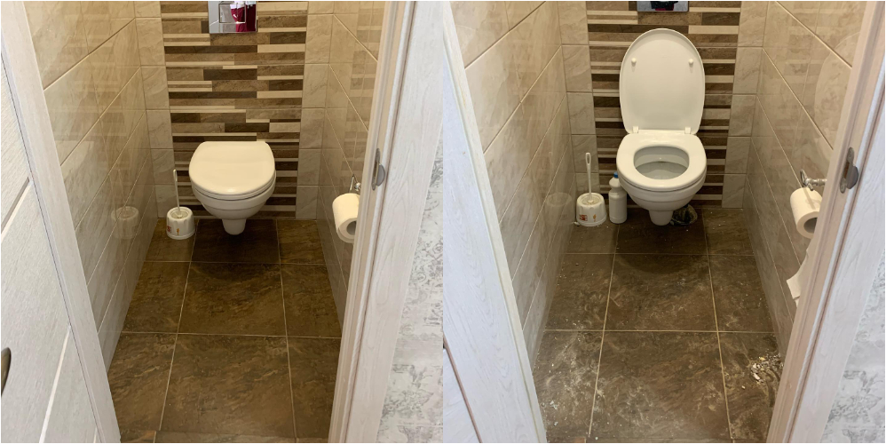 Уборка после ремонта - До